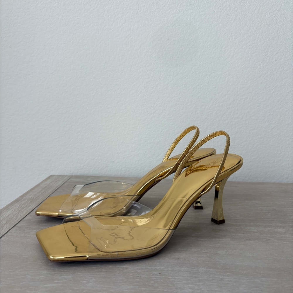 Elegant Gold Zara Women's Heels